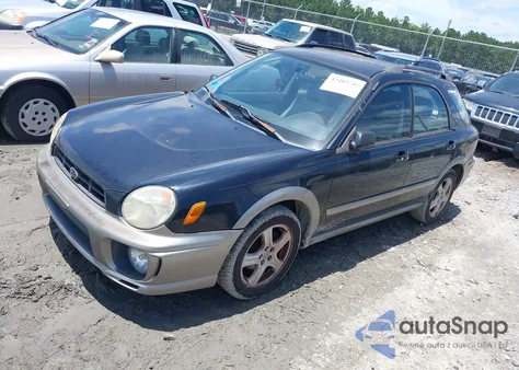 2002 Subaru Impreza Outback Sport from USA, damaged, VIN JF1GG68522H832236